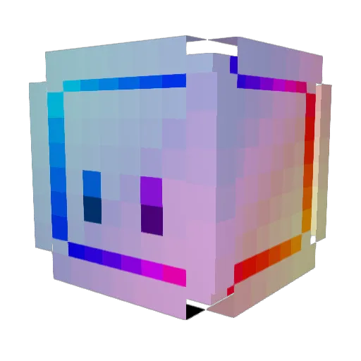Nightmm Minecraft avatar head, 3D render