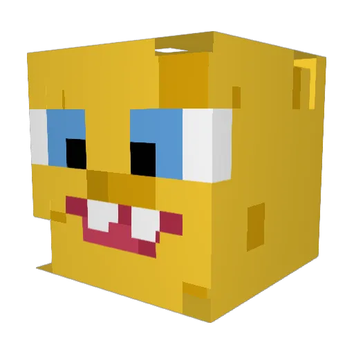 NightmodeNate Minecraft avatar head, 3D render