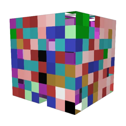 Nightr0 Minecraft avatar head, 3D render