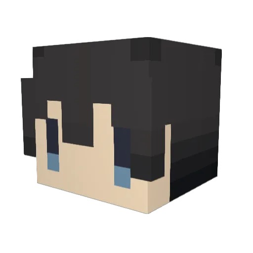 Nightray91 Minecraft avatar head, 3D render