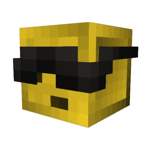 Nightrider2002 Minecraft avatar head, 3D render