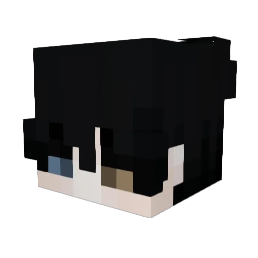 NightsAce Minecraft avatar head, 3D render