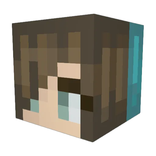 NightsArrow Minecraft avatar head, 3D render