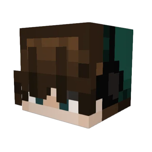 NightsLPTTV Minecraft avatar head, 3D render