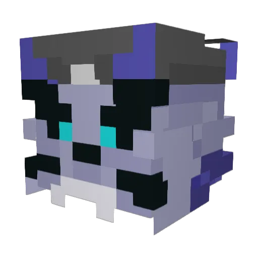 NightsResident Minecraft avatar head, 3D render