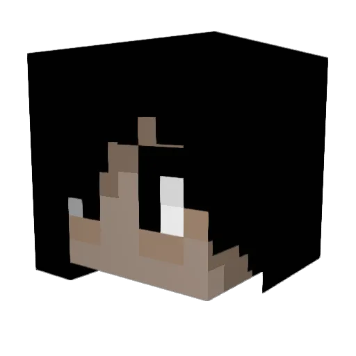 Nights_98 Minecraft avatar head, 3D render