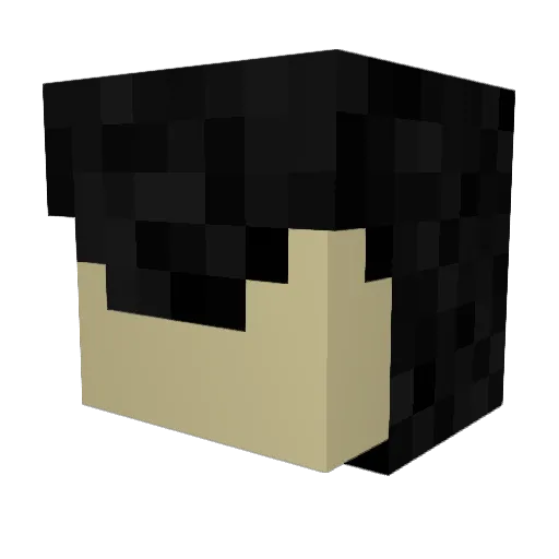 Nightseig Minecraft avatar head, 3D render