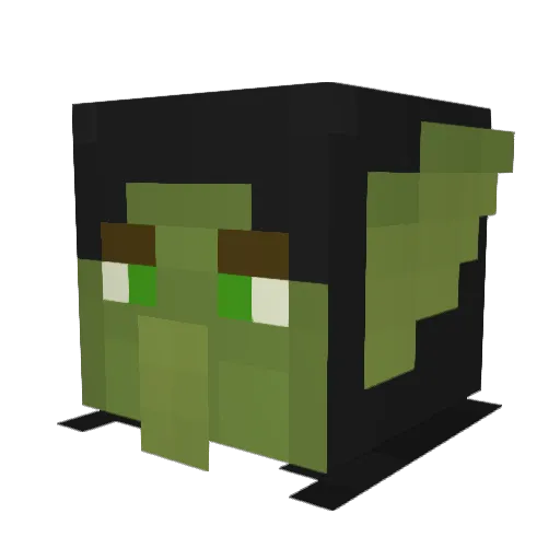 Nightsh8de57 Minecraft avatar head, 3D render
