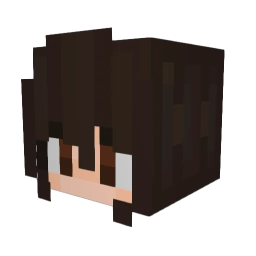 Nightshade1MK Minecraft avatar head, 3D render