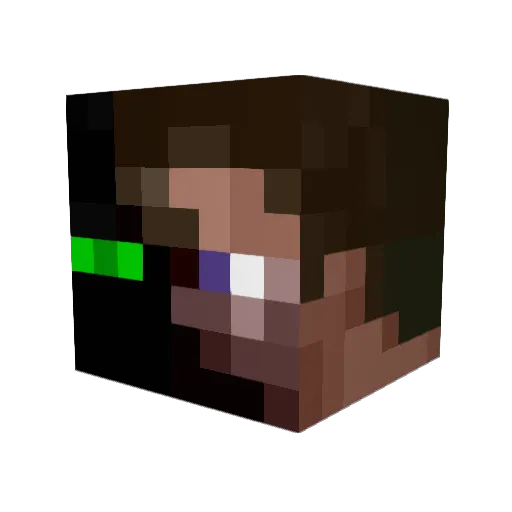 Nightslayer1021 Minecraft avatar head, 3D render