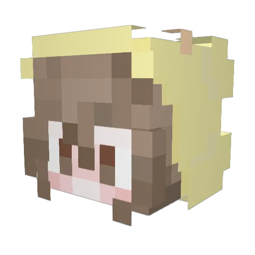 NightstaaaWeapa Minecraft avatar head, 3D render