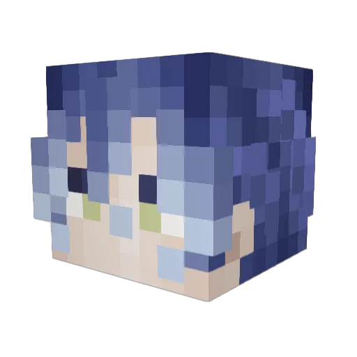 Nightstarlight7 Minecraft avatar head, 3D render