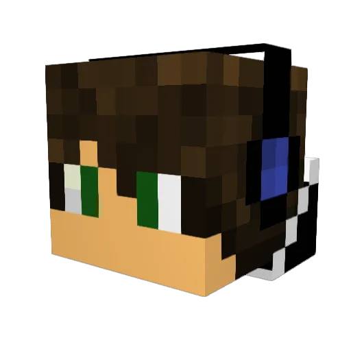 Nightstrider01 Minecraft avatar head, 3D render