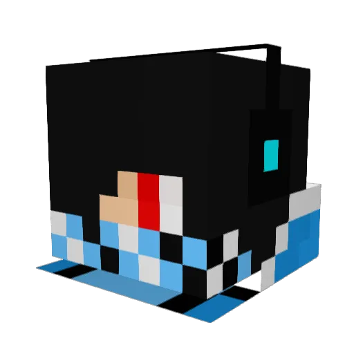 Nightswatch11 Minecraft avatar head, 3D render