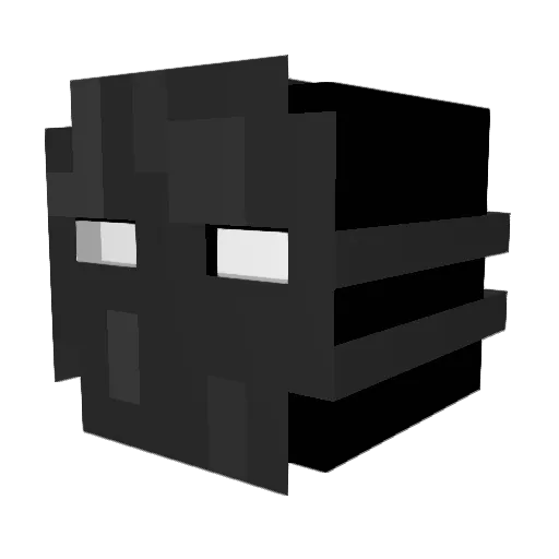 Nightungale Minecraft avatar head, 3D render