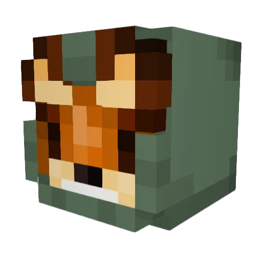 Nightviolin3000 Minecraft avatar head, 3D render