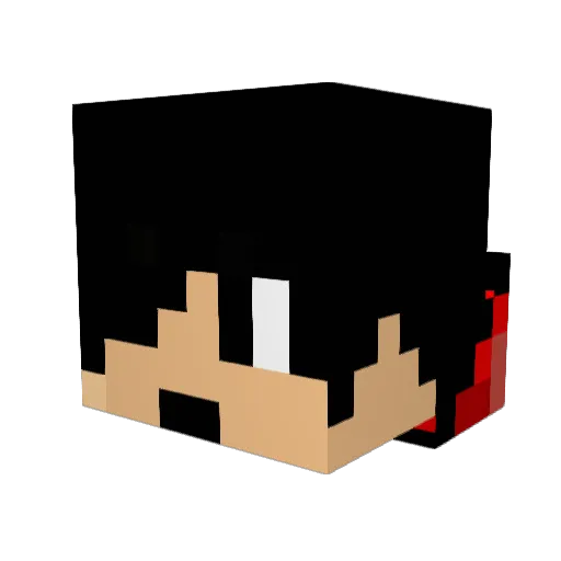 Nightwalker327 Minecraft avatar head, 3D render