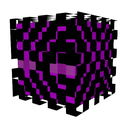 Nightwalker742 Minecraft avatar head, 3D render