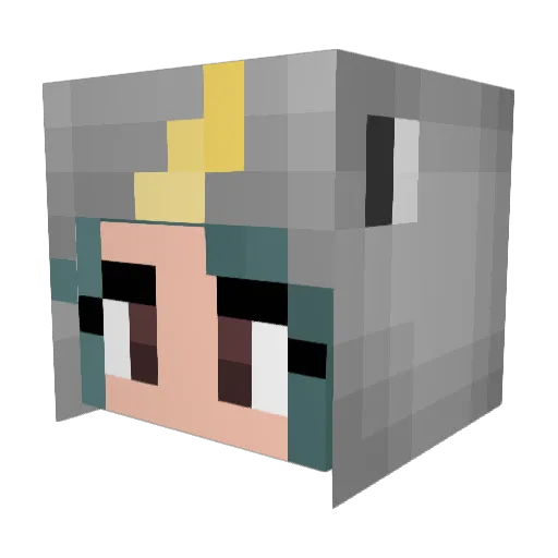 Nightwillow1316 Minecraft avatar head, 3D render