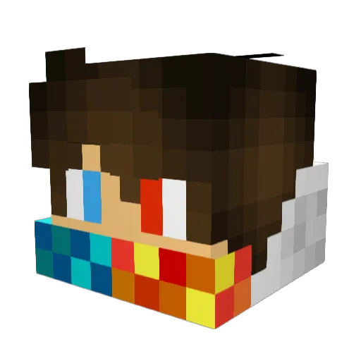 Nightwing7360 Minecraft avatar head, 3D render