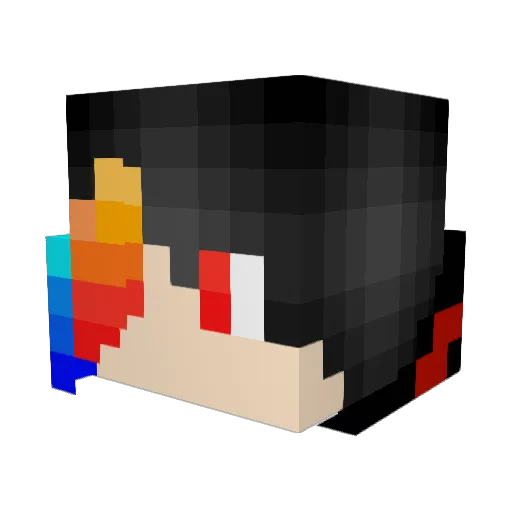 NightwingCG Minecraft avatar head, 3D render
