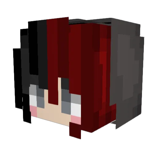 NightxCourt Minecraft avatar head, 3D render