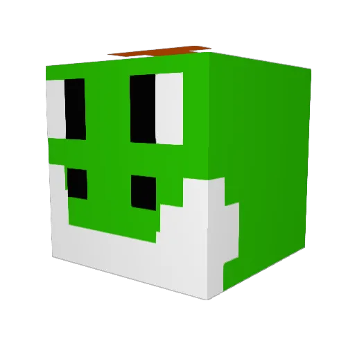 Nightxsky Minecraft avatar head, 3D render