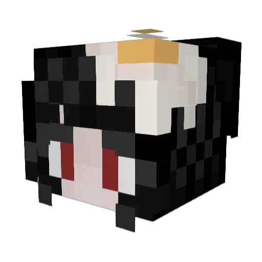 NightyFisher Minecraft avatar head, 3D render