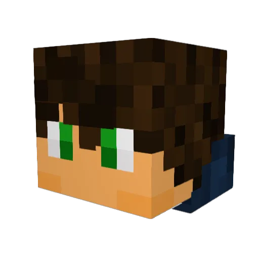 NightyStar29 Minecraft avatar head, 3D render