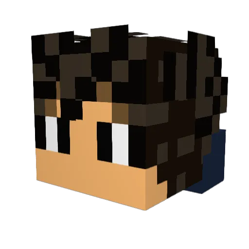 NightyXy Minecraft avatar head, 3D render