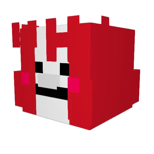 Nigthly_ Minecraft avatar head, 3D render