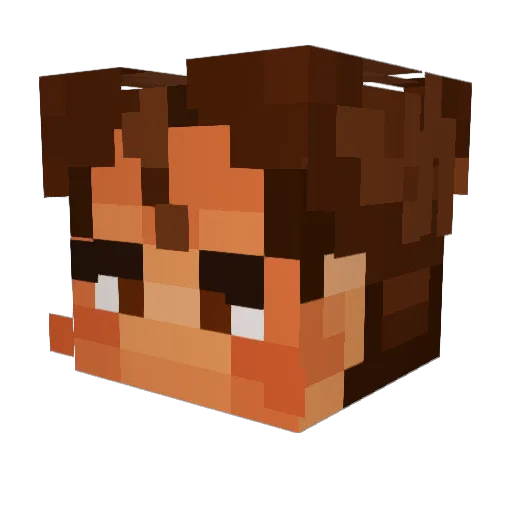 NihalCraft Minecraft avatar head, 3D render