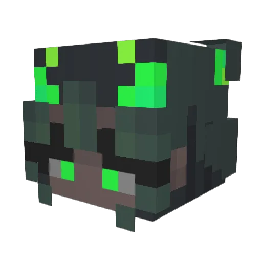 Nihana Minecraft avatar head, 3D render