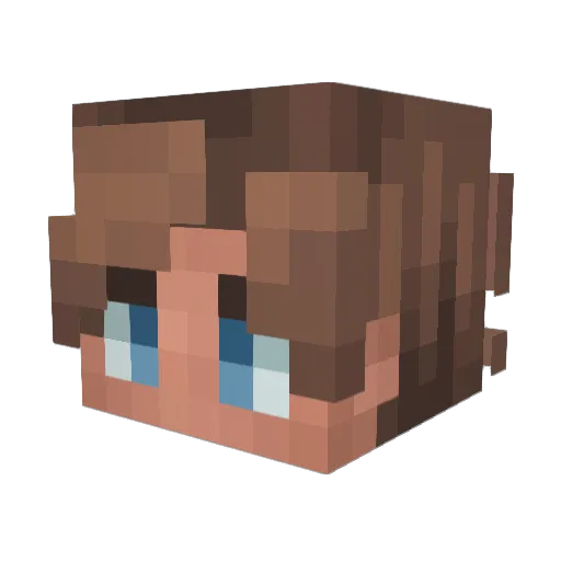 NihatSDK Minecraft avatar head, 3D render