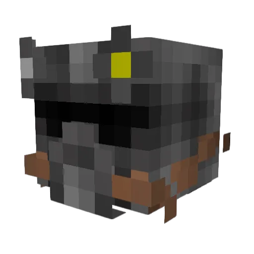 Nihiilll Minecraft avatar head, 3D render