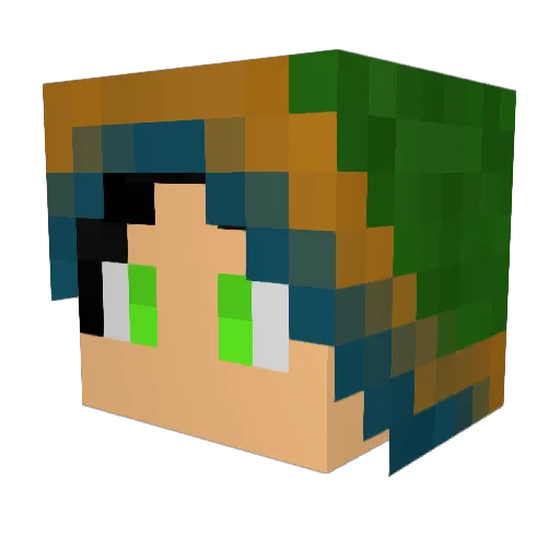 NihilSinLeo Minecraft avatar head, 3D render