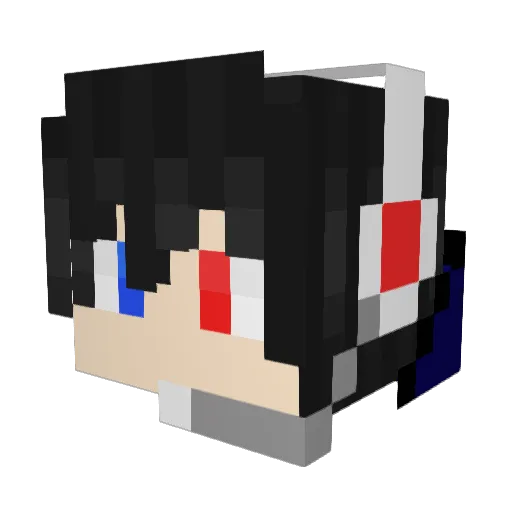 Nihilitily Minecraft avatar head, 3D render