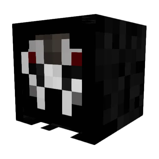 Nihliius Minecraft avatar head, 3D render