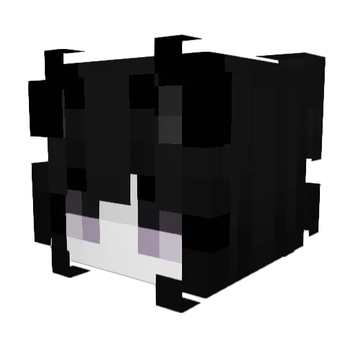 Nihv Minecraft avatar head, 3D render