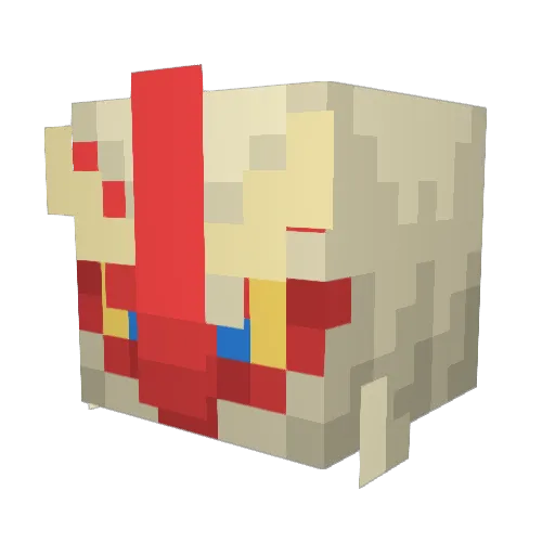 Nii0m Minecraft avatar head, 3D render