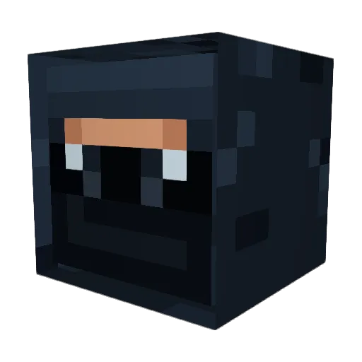 Niibz Minecraft avatar head, 3D render