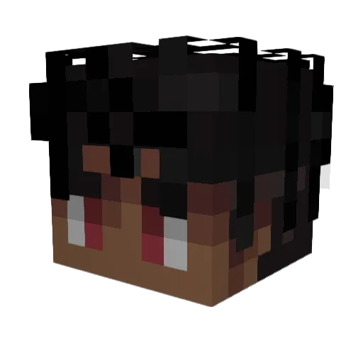 Niicoh_ Minecraft avatar head, 3D render