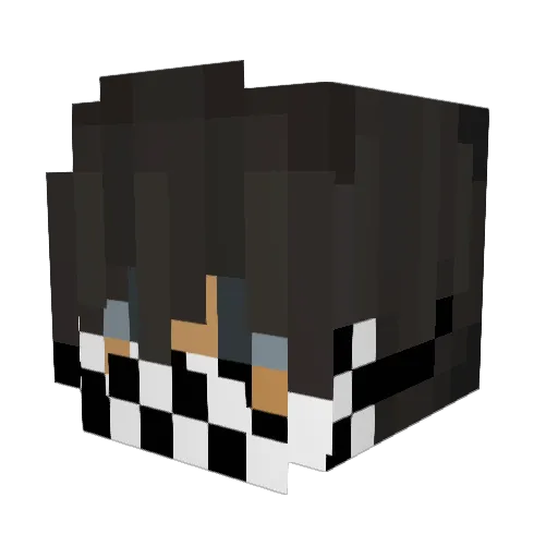 Niiko1 Minecraft avatar head, 3D render