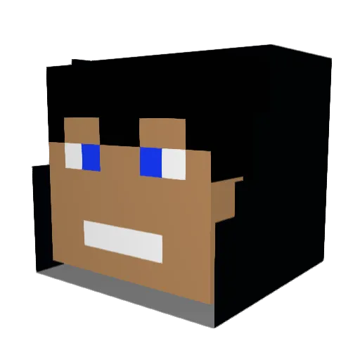 Niikow45 Minecraft avatar head, 3D render