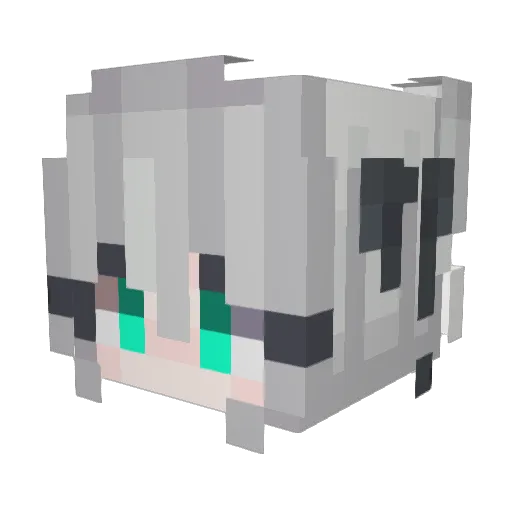 Niiniiwi Minecraft avatar head, 3D render