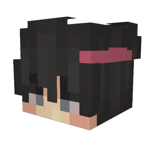 Niinteil Minecraft avatar head, 3D render