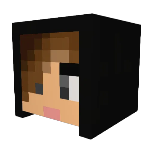 Niirra Minecraft avatar head, 3D render