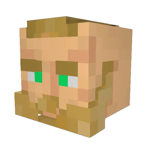 Niitro420 Minecraft avatar head, 3D render
