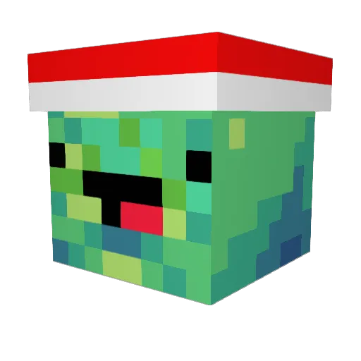 Niiuku Minecraft avatar head, 3D render