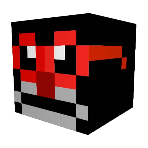 Niiyuz Minecraft avatar head, 3D render